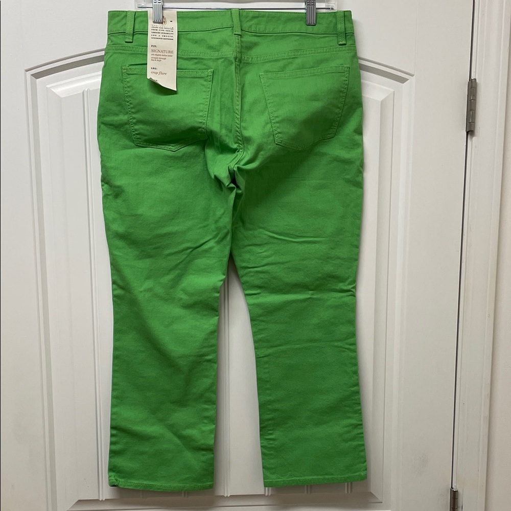 Talbots Straight-Leg Jeans in Bright Green - Picture 2 of 14